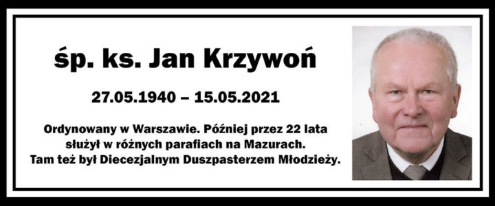 Zmarł ks. Jan Krzywoń