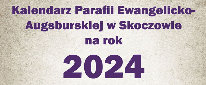 Parafialny kalendarz na rok 2024