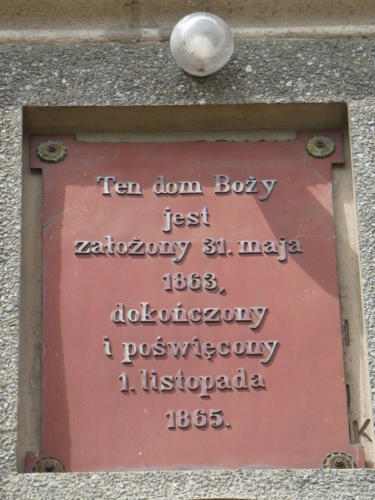 Nabożeństwo z okazji 155-tej pamiątki poświęcenia kościoł