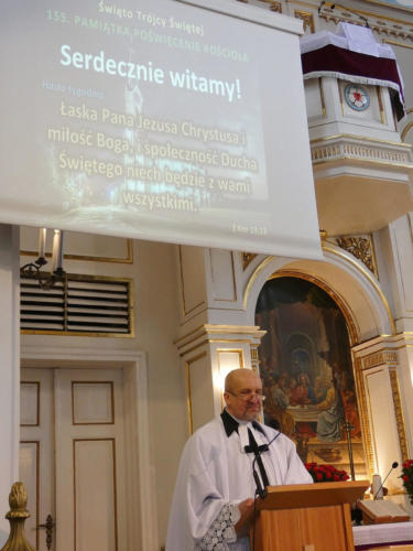 Nabożeństwo z okazji 155-tej pamiątki poświęcenia kościoł