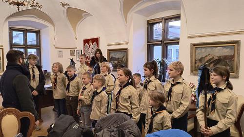 2024 12 24 - Skoczow - Skauci u Burmistrza 03