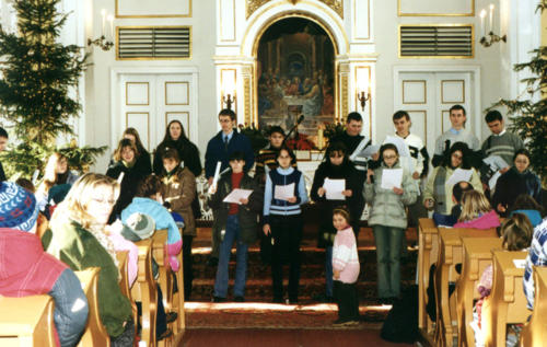 Pierwszy występ Dzwonków – 26.12.2002 w skoczowskim kościele